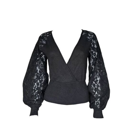 whimsigoth lace knit blouse - Picture 1 of 5